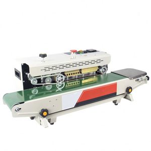 Máquina Selladora de Bolsas de Plástico Horizontal Eléctrica Semiautomática para Bebidas con Sellador de Banda Continua - Product Image 5