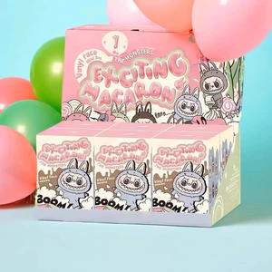 Genuine For <strong>Labubu</strong> V1 Exciting Macaron Blind Box Mystery Capsule Toy Popmart Vinyl Action Figure Collectible Statue Surprise - Product Image 2