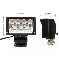 6.2Inch 33W Rectangle LED Work Light IP68 Waterproof 12-48V 2200LM 6000K Auxiliary Driving Lamp Offroad Car Truck Forklift