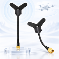 Antenne de drone FPV 3,3 GHz 3100/3500 MHz 6 dBi avec câble coaxial RG141 et connecteur SMA mâle pour transmetteur vidéo d'avion RC