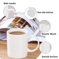 Fournisseur de Mugs 11 Oz 12 Oz Porcelaine Blanc Uni Logo Personnalisé Sublimation Vierge Vente en Gros Tasses Céramiques Imprimées pour Thé Café