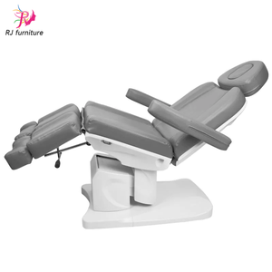 RJ Furniture <b>Adjustable</b> PU Leather Massage ChairBed Foldable Design Multi-functional Bedroom cosmetic bed with storage - Product Image 3