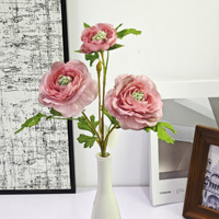 Fleurs de lotus artificielles, accessoires de photographie pour la décoration de la maison, accents de table, fournitures de mariage, vente en gros directe d'usine