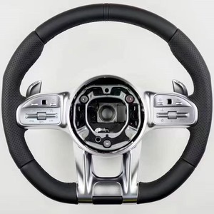Venta al por mayor personalizado 2025 gran oferta estilo deportivo clase G fibra de carbono Alcantara volante de cuero para <span class=keywords><strong>Mercedes</strong></span> <span class=keywords><strong>Benz</strong></span> AMG - Product Image 1