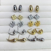 Boucles d'oreilles pendantes en forme de larme pour femme, imitation or/argent, boucles d'oreilles épaisses en forme de bague, pendentif goutte d'eau, boucles d'oreilles anti-allergiques pour filles