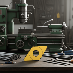 Plaquette de tournage Fervi 55 degrés en céramique métallique pour l'usinage de précision des métaux - Product Image 3