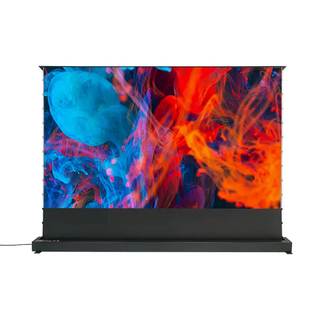 120-Inch Motorized ALR 16:9 Projector Screen for Ultra Short Throw Laser Projector Floor-Rising Design