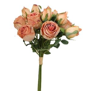 Roses artificielles en soie de couleur fuchsia, style vintage, pour la décoration de la maison et des mariages, réutilisables, haute simulation - Product Image 5