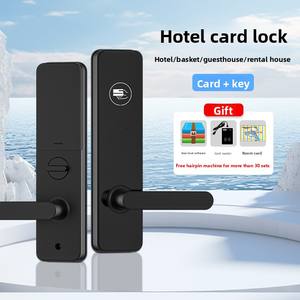 Serrure de porte d'hôtel, vente en gros d'usine, serrure électronique intelligente à induction, serrure magnétique pour porte en bois, serrure à carte magnétique pour hôtel - Product Image 1