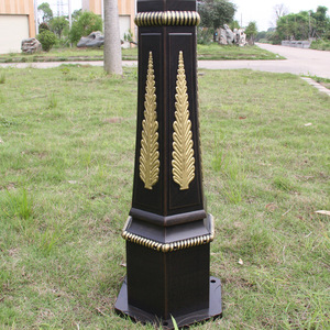Lampadaire de jardin extérieur à double tête en laiton avec abat-jour en verre, lumière blanc chaud 2700K, IP66, détecteur de mouvement, alimenté par énergie solaire, AC 220V - Product Image 3