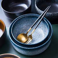 Style japonais coréen grands bols de service 900ml 1500ml bols à salade en céramique écologiques pour la restauration de fête pour les Japonais