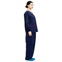 Ensembles d'uniformes médicaux tissés personnalisés unisexes à manches longues pour hôpitaux, tenues d'infirmières et de médecins avec détection d'aiguilles - Vente en gros
