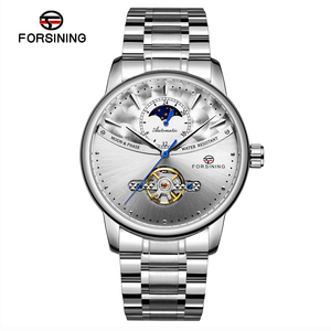 Montre automatique pour homme de haute qualité, nouvelle conception, fabriquée en Chine par Forsining, résistante à l'eau, avec phases lunaires. - Product Image 6