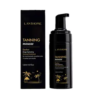 Lanthome bán buôn nhãn hiệu riêng tối tự tan Enhancer thuộc da Mousse Bronzer Tanner từ rám nắng lúa mì da trắng để đen