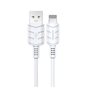 Câble de charge et de synchronisation Kakusiga Lightning 2m 2.4a Blanc - Product Image 1