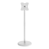 Support de sol en métal rotatif à 360 degrés Portable LCD publicité support de moniteur réglable en hauteur chariot avec roues