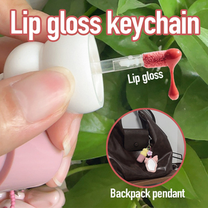 Sang trọng thuần chay Lip Gloss Keychain lâu dài thảo dược dưỡng ẩm dầu khoáng Stick rõ ràng ánh sáng lung linh cao sắc tố thấp moq - Product Image 3