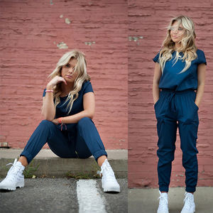 Uniformes de gommage pour femmes Combinaison rose élégante Combinaison d'hôpital blanche pour infirmière Uniformes de gommage pour le personnel pour femmes - Product Image 5