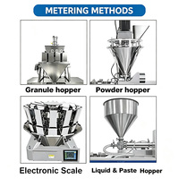 Aangepaste roterende zakkenvacuümverpakkingslijn Triple14-Head weegschalen voor het verpakken van FRUIT SMOOTHIE MIX korrelpoeder