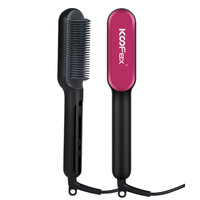 Peigne lisseur thermostatique, brosse à lisser pour les cheveux, chauffage rapide, 1 pièce, pour hommes et femmes