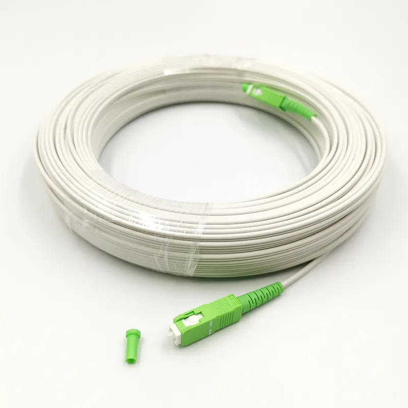 1 fibra farfalla piatta 3*2mm cavo di derivazione in fibra ottica per interni patch cord SC UPC connettore lunghezza 20M 50M 100M