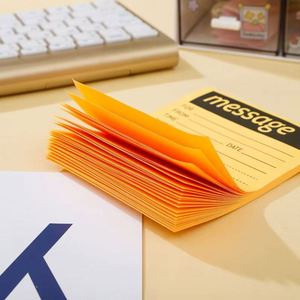 Colorful Multi-Color Sticky Notes Fluorescent Horizontal Line Message Memo <b>Pad</b> Strong Adhesion Planner for Study Office - Product Image 2