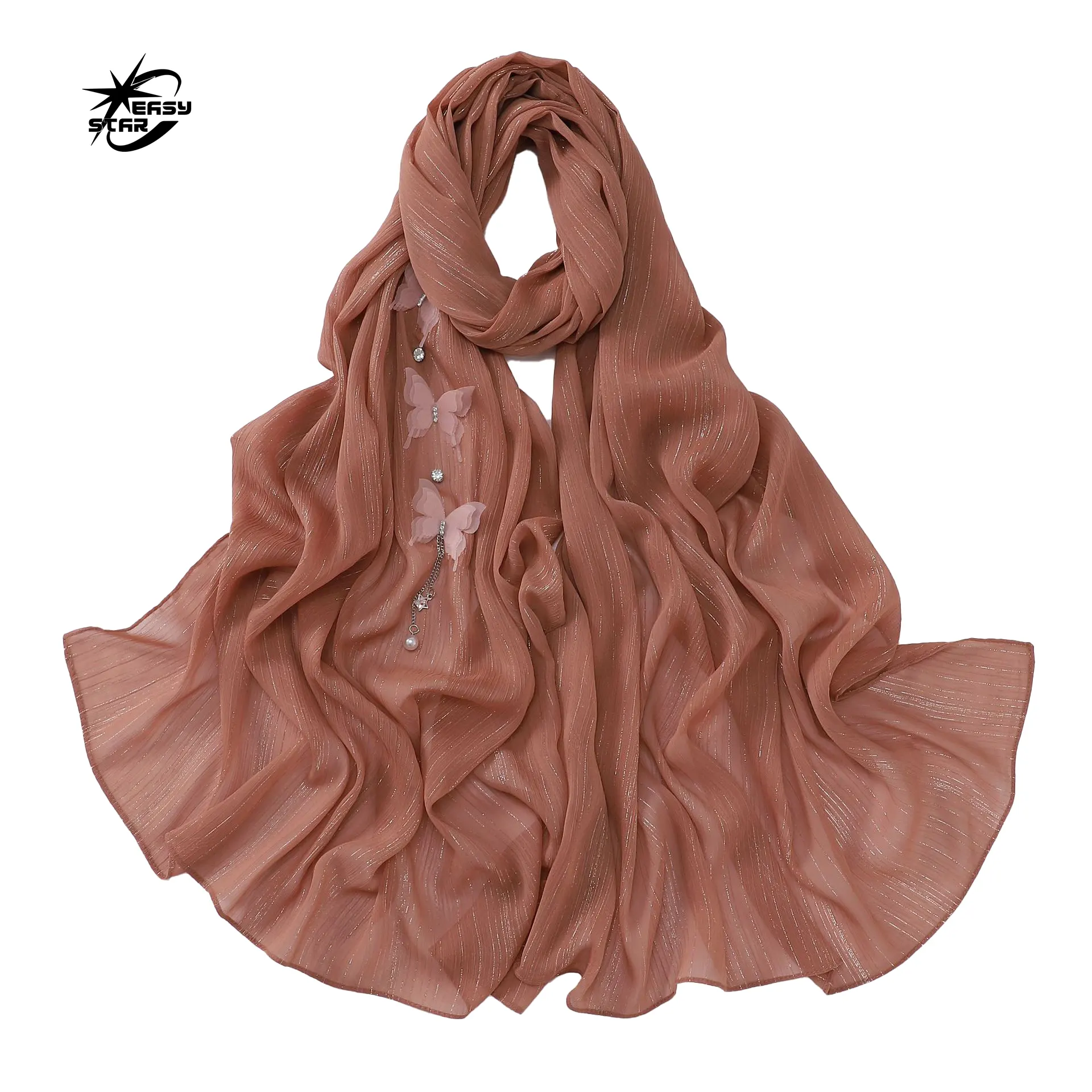 Gift Box Muslim Printed Chiffon Hijab Scarf Arab Headscarf Women Flower Islam Shawls and Wraps Foulard Femme Turbante