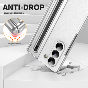 Chống vân tay ánh sáng trường hợp điện thoại cho Samsung <span class=keywords><strong>Galaxy</strong></span> Z gấp 6 5 4 3 bút khe cắm màu tinh khiết trường hợp điện thoại cho Samsung W25 cho gấp SE - Product Image 3