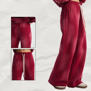 Pantaloni Casual da Uomo David Sports Wear, Lunghezza Media con Zip, Anti-Pilling, Primaverili, 360G, Tinti a Spruzzo, Ricamati, Effetto Acid Wash - Product Image 3