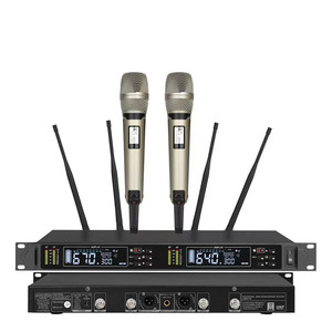 P830J Micrófono inalámbrico profesional de largo alcance Rendimiento en el escenario True Diversity Ktv Sistema de sonido Audio <span class=keywords><strong>Caraoke</strong></span> Song Machine - Product Image 3