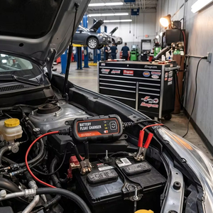 <span class=keywords><strong>Chargeur</strong></span> intelligent <span class=keywords><strong>6V</strong></span> <span class=keywords><strong>12V</strong></span> pour batteries au plomb de voiture et de moto, pour le chargement et l'entretien - Product Image 1