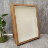 Cadre de présentation Shadow Box noir le plus vendu, 3cm/5cm, en verre véritable résistant aux UV, pour plantes, spécimens de papillons, modèles de voitures