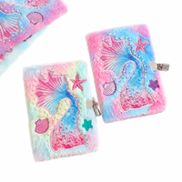 Carnet de notes multifonction en cuir A5 avec motif de cœur de dessin animé mignon, amusant, secret pour filles avec serrure et clés