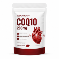 Acentiallabs 200mg Coenzyme Q10 (Ubiquinone) Capsules molles 120 unités Complément alimentaire Soutien antioxydant pour la santé cardiaque
