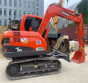 Excavadora Doosan DX80 de 8 toneladas, excavadora Doosan Dx80 usada/DX60 Dx55 Dx75 Dx80 Doosan, excavadora sobre orugas en Shanghai - Product Image 1