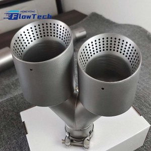 ปลายท่อไอเสียรถยนต์สแตนเลสแบบตาข่าย/แบบเจาะรู สำหรับตกแต่งรถยนต์ - Product Image 1