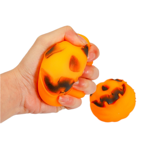 Juguete de Calabaza de Halloween de 7 cm, Juguete Antiestrés de Calabaza para Apretar, Juguete Interactivo de Calabaza Dura para Halloween - Product Image 1