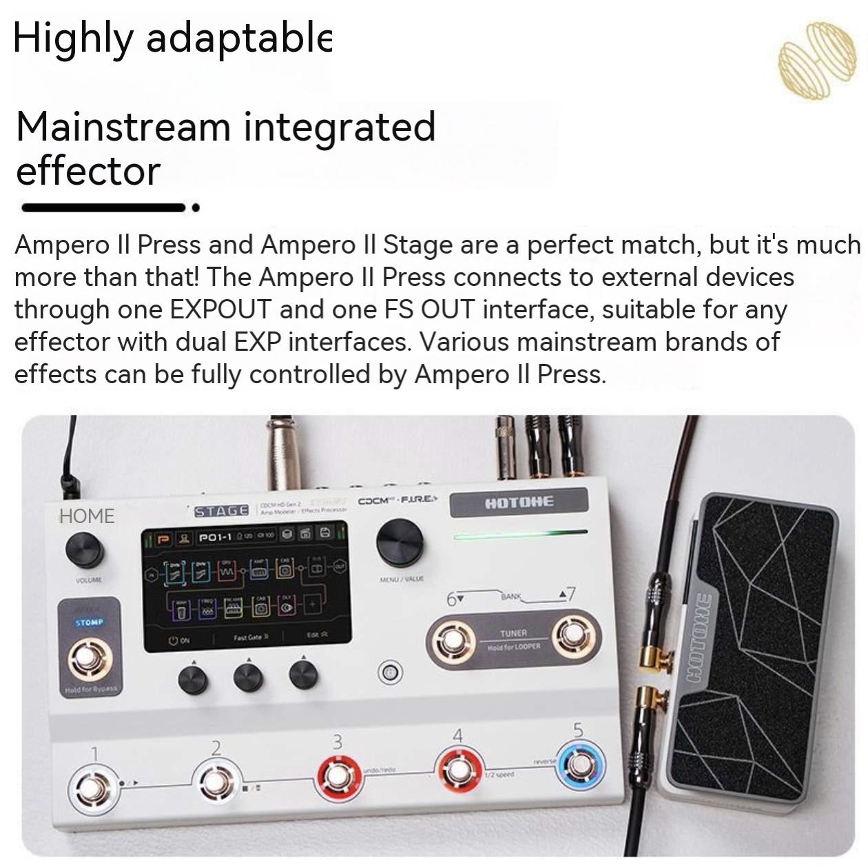 Hotone Ampero II Multi-Effects Processor for Electric Guitars