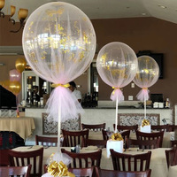 Support de Ballons Décoration Fête Anniversaire Mariage, Colonne de Ballons sur Table, Bâtonnets pour Ballons, Globos, Accessoires de Décoration Maison