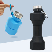 Pliable 650ml réutilisable Silicone bouteille d'eau tasse pliable voyage essentiel pour Sports & Fitness Camping