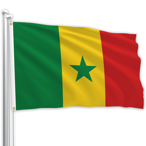 Drapeaux du Sénégal en Tissu Polyester Premium 90x150cm (3x5FT) – Couleurs Vives – Personnalisé pour l'Industrie <span class=keywords><strong>Automobile</strong></span> <span class=keywords><strong>et</strong></span> des Assurances – Meilleur Prix en Gros - Product Image 4