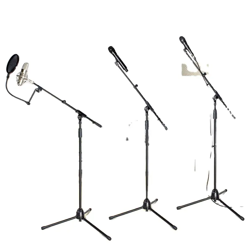 Professional Adjustable Tripod floor Telescope Boom arm Microphone Stand for singing speech teaching