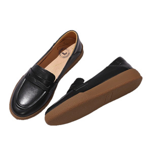 Factory Wholesale Custom New Trend Women Thick Sole Height Increasing Eco-friendly Cow Leather Casual Sporty <b>Shoes</b> - Product Image 2