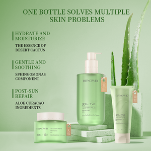 <span class=keywords><strong>Gel</strong></span> hydratant apaisant et réparateur solaire naturel à l'<span class=keywords><strong>aloe</strong></span> <span class=keywords><strong>vera</strong></span> biologique pur à 99 % pour le visage et le corps, marque distributeur, pour tous types de peau - Product Image 4