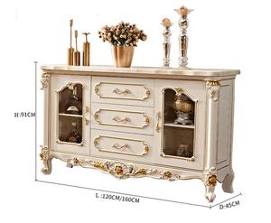 <span class=keywords><strong>Aparador</strong></span> tallado a mano de madera maciza de estilo europeo americano de lujo <span class=keywords><strong>para</strong></span> muebles de sala de estar hogar Hotel Hall Villa restaurante - Product Image 5