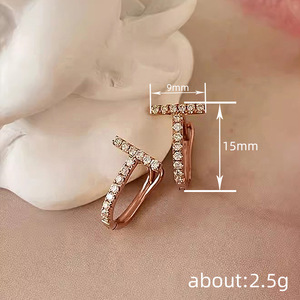 Orecchini a T per Donne, Design Geometrico Semplice, Accessori per Orecchie da Indossare Quotidianamente - Product Image 5