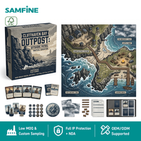 Jeu de société coopératif avec boîte de rangement style valise, certifié SMETA 2 piliers, pour le storytelling artistique et le team building, avec étui de transport