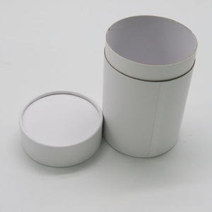 Cilindro de Cartón Reciclado Blanco, Negro y Marrón, Caja Redonda de Papel Kraft, Tubo de Cartón para Empaque - Product Image 4