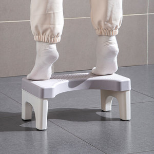 Tabouret de toilette, siège de position accroupie, antidérapant, en matériau PP, 40x21x17cm, pour personnes âgées, femmes enceintes, enfants, équipement de sécurité pour la salle de bain - Product Image 3