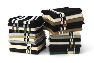 Tela de punto acanalado teñida con hilo de rayón y spandex para puños, elástica, suave y cómoda, para accesorios de ropa. - Product Image 5